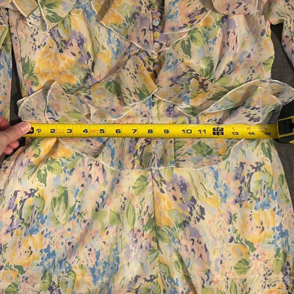 Floral Ruffle Romper - Medium - Picture 5 of 5